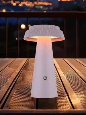 LED solární stolní lampa 36624, růžová, dobíjecí baterie, CCT, IP54, stmívatelná Finální Výprodej