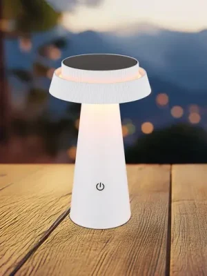 LED solární stolní lampa 36624, bílá, dobíjecí baterie, CCT, IP54, stmívatelná Originální