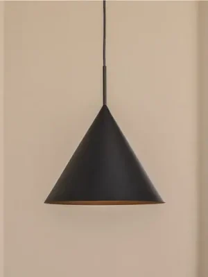 Závěsné svítidlo Capital, černé, 1 světlo, Ø 32 cm, GX53 Víkendová Akce