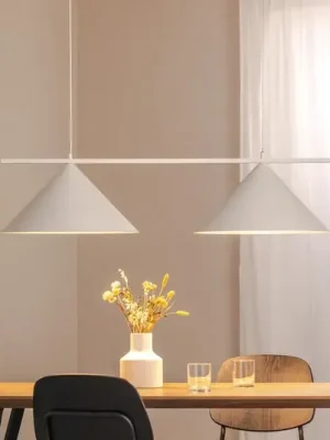 Víkendová Akce Závěsné svítidlo Capital, bílé, 2 světla, Ø 46 cm, GX53