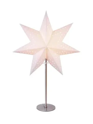 Cenový Hit Stolní lampa Bobo, bílá, papírová hvězda, výška 51 cm, E14