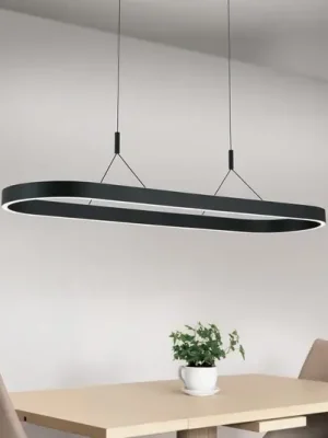 Závěsné svítidlo Carrara LED, černé, výškově nastavitelné, CCT Nejprodávanější