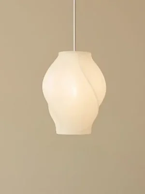 Horká Nabídka Lucande závěsné světlo Tovina, textil, bílé, Ø35cm