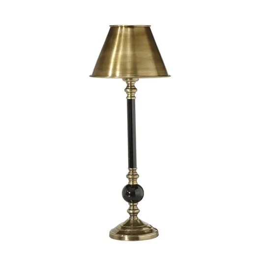PR Home Abbey Classic stolní lampa, starožitná mosaz, 49 cm, kov Pouze Dnes