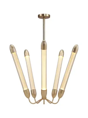 Značkový Závěsná lampa UMAGE Lemon Squeeze long, mosaz, Ø 85,6 cm