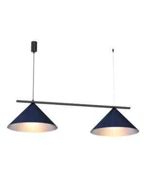 Závěsné svítidlo Capital, modré, 2 světla, Ø 46 cm, GX53 Omezená Nabídka