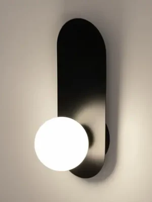 Zlevněný Nástěnné svítidlo Maytoni Bao, černá/bílá, výška 31 cm, sklo, G9