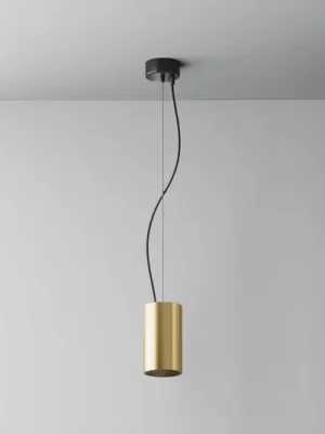 Závěsné svítidlo Maytoni LED Efir, zlatý mat, Ø 7,5 cm, 15 W, 38° Oblíbený