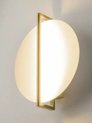 Poslední Šance Nástěnné LED svítidlo Maytoni Mira, zlatá/bílá, výška 30 cm, kov