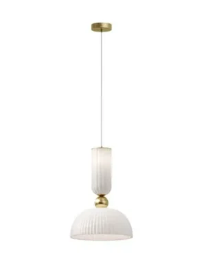 Závěsná lampa Maytoni Antic, bílá/zlatá, Ø 30 cm, sklo, E27 Přímo Od Výrobce