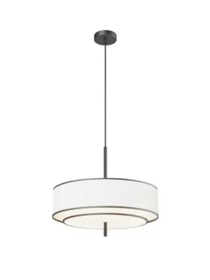 Koupit Online Závěsné svítidlo Maytoni Bergamo, bílá/černá, Ø 50 cm, len