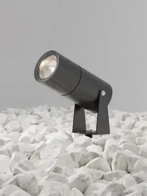 Levný Maytoni LED reflektor se zemním hrotem Bern, grafitový, Ø5,5cm, 5W, IP65