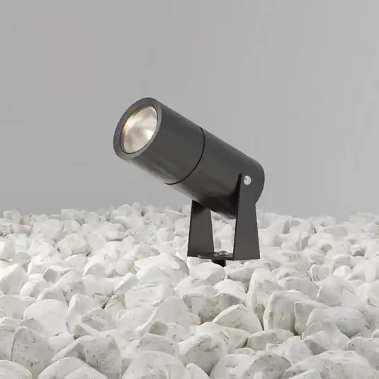 Levný Maytoni LED reflektor se zemním hrotem Bern, grafitový, Ø5,5cm, 5W, IP65