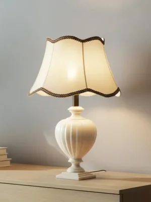 Desy stolní lampa, keramika, krémová barva, výška 60 cm, E27 Víkendová Akce