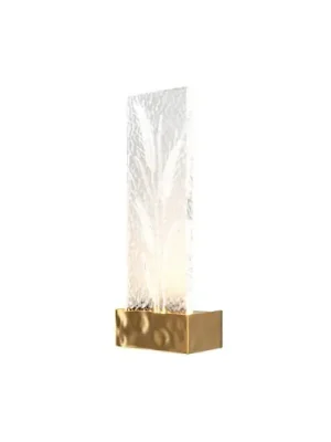 Ověřený Maytoni LED nástěnné svítidlo Ornate, mosaz/čirá, výška 31 cm