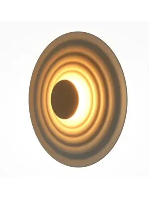 Značkový Nástěnné LED svítidlo Maytoni Nami, zeleno-béžové, Ø 40 cm, hliník