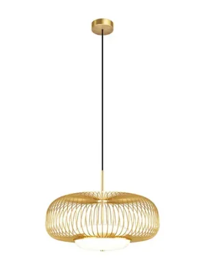 Sleva Závěsné svítidlo Maytoni LED Levitation, Ø 50 cm, mosazná barva