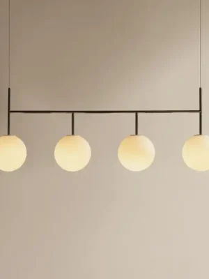 Přímo Od Výrobce Závěsné světlo Audo TR Bulb Frame, 4 žárovky, ocelově šedá/bílá