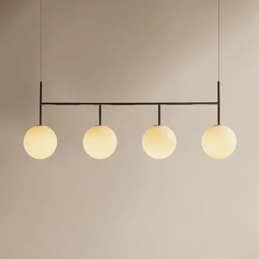 Přímo Od Výrobce Závěsné světlo Audo TR Bulb Frame, 4 žárovky, ocelově šedá/bílá