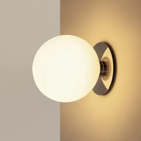 Audo TR Bulb nástěnné světlo, kov, sklo, bílé, Ø 20 cm Přímo Od Výrobce