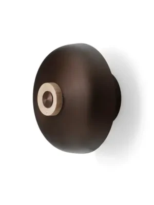 Audo Reverse LED nástěnné světlo, písková/bronzová, kámen, Ø 24 cm Akční Nabídka