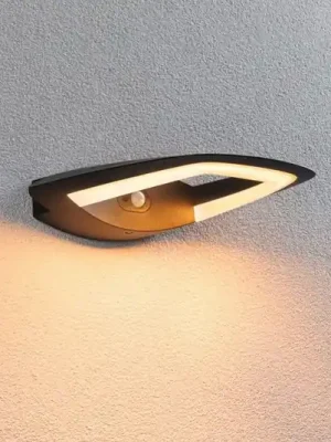 Senzorové venkovní nástěnné svítidlo Paulmann LED Akena, 2 200 K, antracitová Novinka