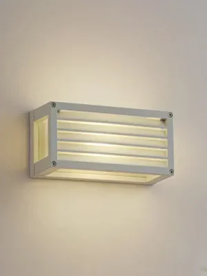 Přímo Od Výrobce Lucande Venkovní nástěnné svítidlo Aurelien, bílá, 12 cm, s páskem