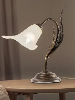Stolní lampa Alga, 1 světlo, železo, sklo, Florentine Nízká Cena