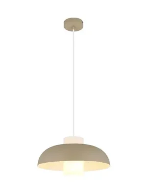 Vrácení Zdarma Závěsné světlo Lowe, pískově matná barva, Ø 38 cm, kov