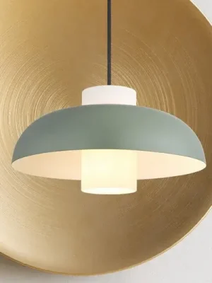 Nejprodávanější Závěsné světlo Lowe, matná zelená, Ø 38 cm, kov