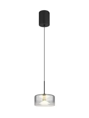 Belinda LED závěsné světlo, Ø 15 cm, kouřově šedá, sklo Horká Nabídka