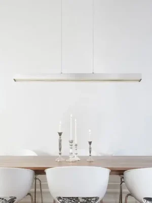 Přímo Od Výrobce Závěsné světlo LED Ethan, hliníkové, kov, 150 cm, výsuvné