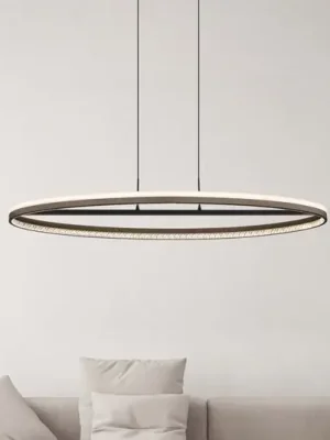Závěsné světlo Della LED, délka 101 cm, tmavě šedá, kov Přímo Od Výrobce
