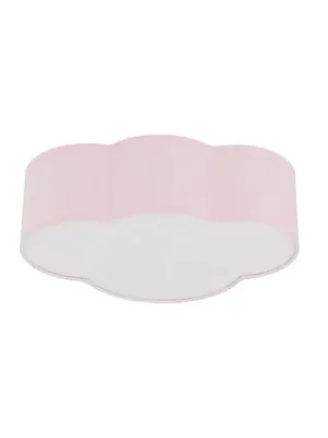 Akční Nabídka Stropní světlo Cloud, růžové, délka 43 cm, textil, mrak, E27