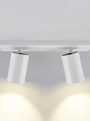 Stropní bodové osvětlení CAN TILT, bílé, 31 x 9 cm, 2 světla, kovové GU10 Nejlepší Cena