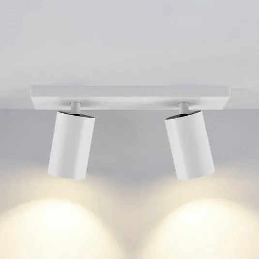 Stropní bodové osvětlení CAN TILT, bílé, 31 x 9 cm, 2 světla, kovové GU10 Nejlepší Cena