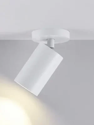 Akční Cena Stropní bodové osvětlení CAN TILT, bílé, Ø 8 cm, 1 světlo, kov, GU10