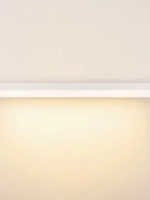 Časově Omezené LED panel PRO OFFICE SANO, 123 x 33 cm, DALI bílý kov CCT