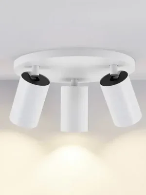 Stropní bodové osvětlení CAN TILT, bílé, Ø 23 cm, 3 světla, kov, GU10 Omezená Nabídka