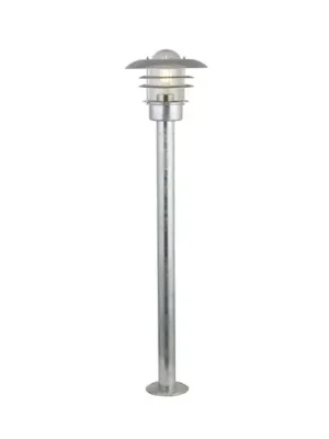 Sleva Osvětlení cesty X Conrad, stříbrné, IP44, výška 51 cm, ocel