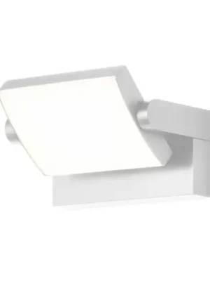 Vrácení Zdarma Nástěnné světlo CMD 9110, bílé, šířka 21 cm, kov, IP54