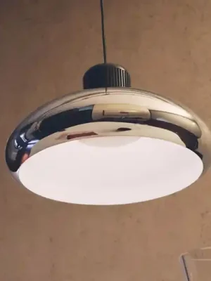 Finální Výprodej Závěsné světlo Stilnovo LED Trepiù, chrom/černá, Ø 40 cm