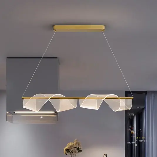 Jen Po Omezenou Doba Závěsné světlo Velas LED, dlouhé, zlatá barva, kov, plast
