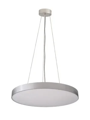 Závěsné světlo Menkar LED, stříbrná barva, Ø 80 cm, CCT, nahoru/dolů Značkový