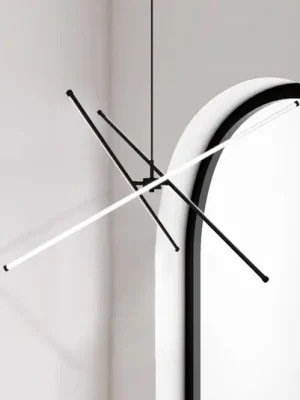 Závěsné světlo LED Sandy, délka 90 cm, černé, kov Koupit Online