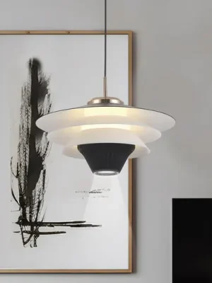 Nejlepší Cena Závěsné světlo LED Manley, černé/bílé, Ø 22 cm, kov
