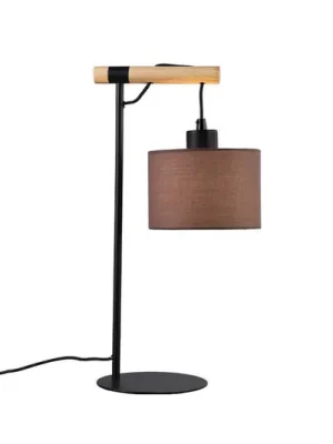 Nejlepší Cena Stolní lampa Rika, výška 46 cm, šedá/černá, látka/kov