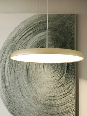 Závěsné světlo LED Art, krémově zlaté, Ø 45 cm, kov Nejprodávanější