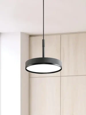 Závěsné světlo LED Don, šedé, Ø 20 cm, kov Ihned K Objednání