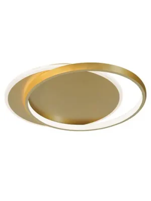LED stropní svítidlo Evelyn, zlatá, délka 55 cm, kov Levný